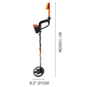 Metal Detector Waterproof Disc Metal Detectors Underwater Underground High Accuracy LCD Display Metal Detector For Adults And Children Headphone (Option: Multicolor)