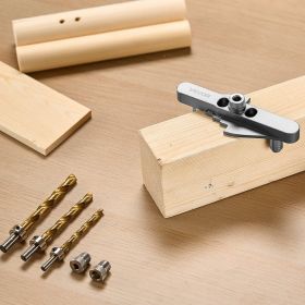 Doweling Jig Kit Self Centering Dowel Drill Jig For Woodworking With Drill Bit (Option: Orange)